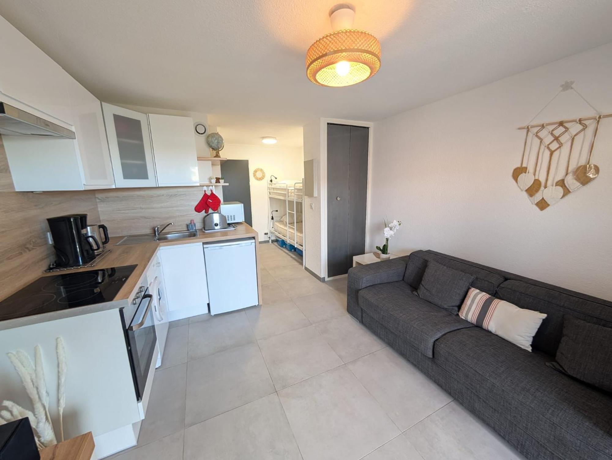 Studio Cabine 4 Personnes Cap D'Adge Agde Exteriér fotografie